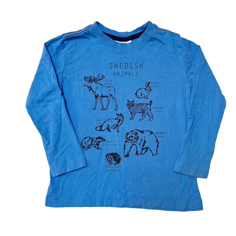 Hanna Andersson Swedish Animals Tee Size 4